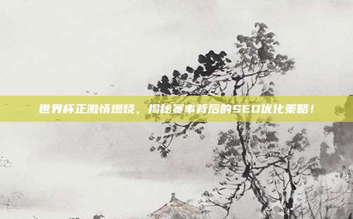 世界杯正激情燃烧，揭秘赛事背后的SEO优化策略！