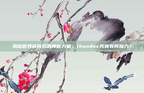 揭秘世界杯背后的神秘力量:thunder究竟有何魔力?