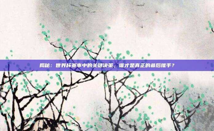 揭秘：世界杯赛事中的关键决策，谁才是真正的幕后推手？