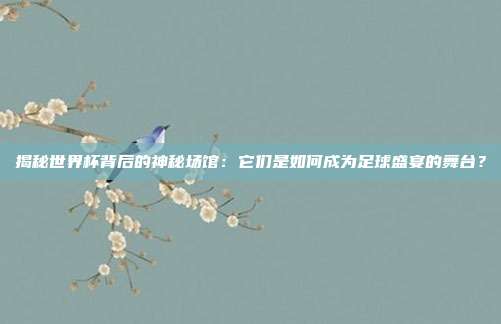 揭秘世界杯背后的神秘场馆：它们是如何成为足球盛宴的舞台？