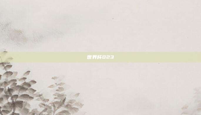 世界杯023