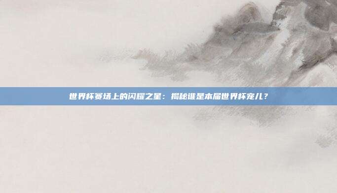 世界杯赛场上的闪耀之星：揭秘谁是本届世界杯宠儿？