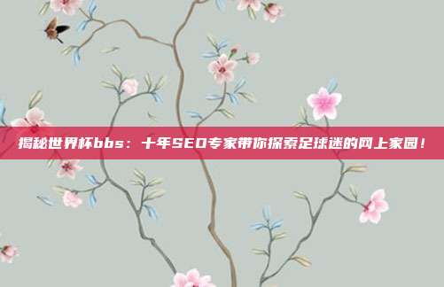 揭秘世界杯bbs：十年SEO专家带你探索足球迷的网上家园！