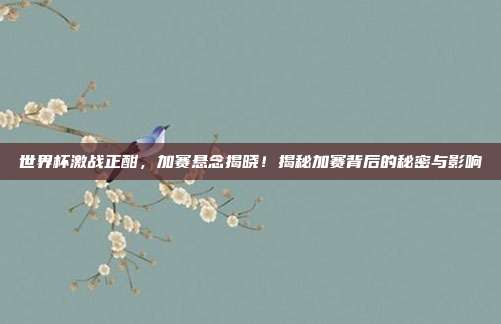 世界杯激战正酣，加赛悬念揭晓！揭秘加赛背后的秘密与影响