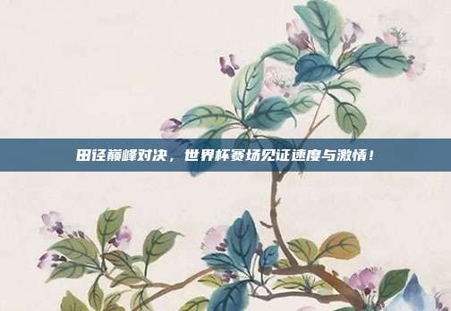 田径巅峰对决，世界杯赛场见证速度与激情！