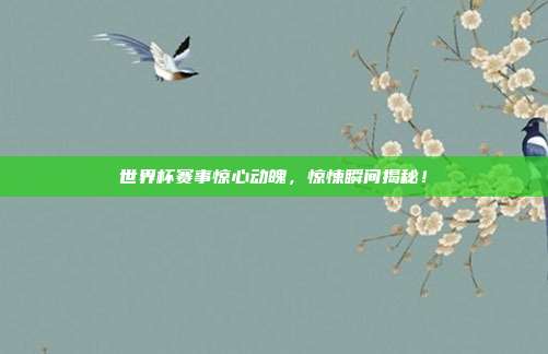世界杯赛事惊心动魄,惊悚瞬间揭秘!