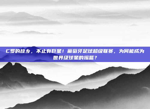 C罗的故乡，不止有巨星！葡萄牙足球超级联赛，为何能成为世界级球星的摇篮？