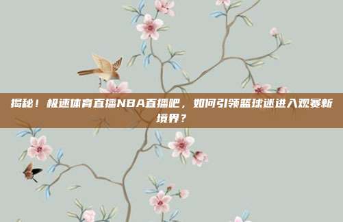 揭秘!极速体育直播NBA直播吧,如何引领篮球迷进入观赛新境界?