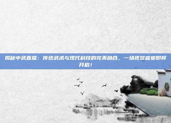 揭秘中武直播:传统武术与现代科技的完美融合,一场视觉盛宴即将开启!