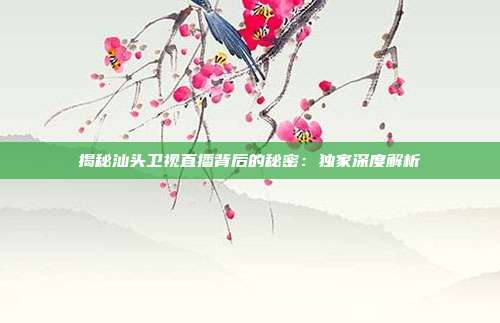 揭秘汕头卫视直播背后的秘密：独家深度解析