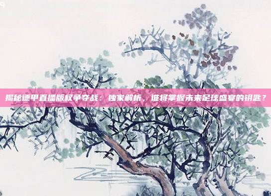 揭秘德甲直播版权争夺战：独家解析，谁将掌握未来足球盛宴的钥匙？