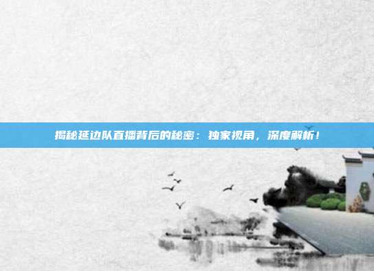 揭秘延边队直播背后的秘密：独家视角，深度解析！