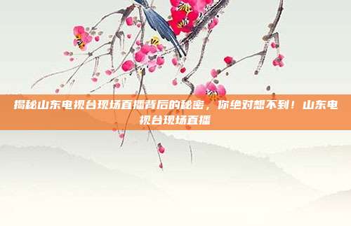 揭秘山东电视台现场直播背后的秘密,你绝对想不到!山东电视台现场直播