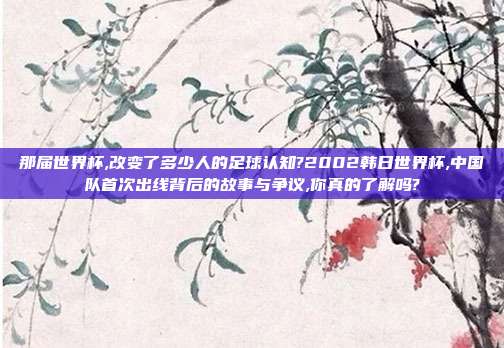 那届世界杯,改变了多少人的足球认知?2002韩日世界杯,中国队首次出线背后的故事与争议,你真的了解吗?