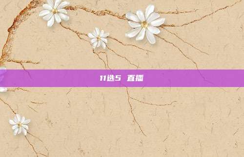 11选5 直播