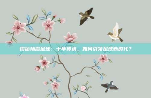 揭秘杨震足球：十年传承，如何引领足球新时代？