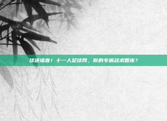 球迷福音！十一人足球网，你的专属战术智库？