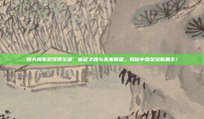 恒大淘宝足球俱乐部：崛起之路与未来展望，揭秘中国足球新霸主！
