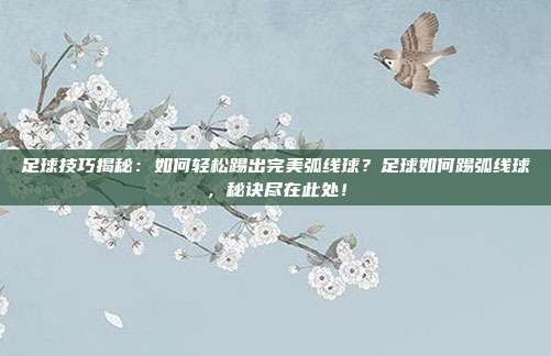 足球技巧揭秘:如何轻松踢出完美弧线球?足球如何踢弧线球,秘诀尽在此处!