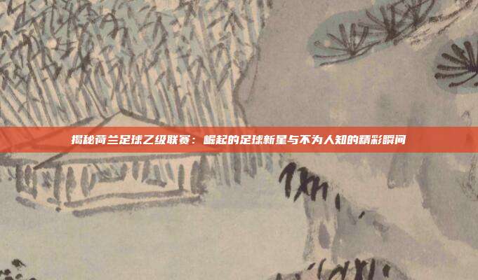 揭秘荷兰足球乙级联赛：崛起的足球新星与不为人知的精彩瞬间