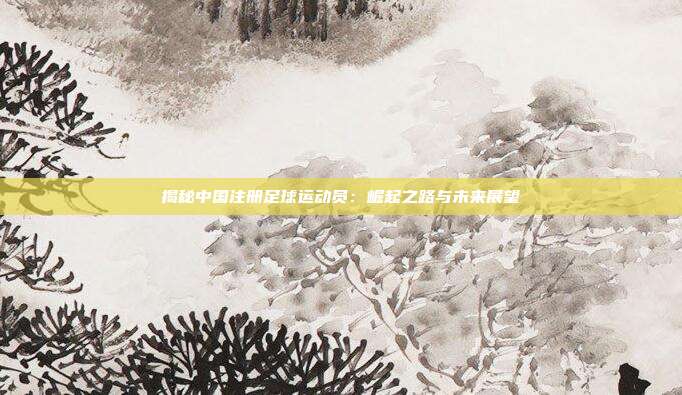 揭秘中国注册足球运动员：崛起之路与未来展望