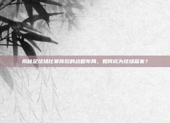揭秘足球场比赛背后的战略布局，如何成为球场赢家？