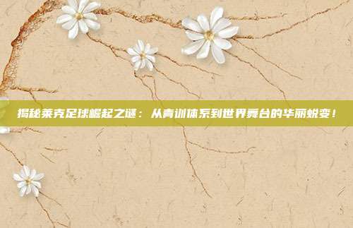 揭秘莱克足球崛起之谜：从青训体系到世界舞台的华丽蜕变！