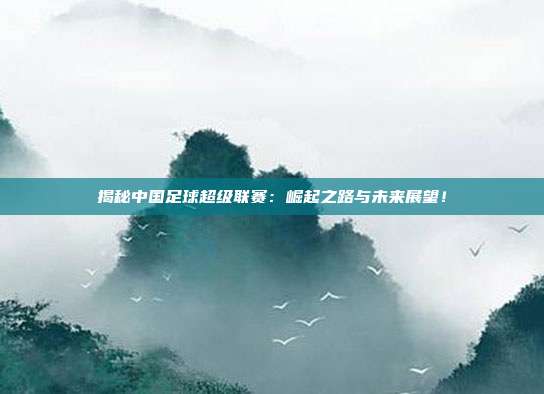 揭秘中国足球超级联赛:崛起之路与未来展望!