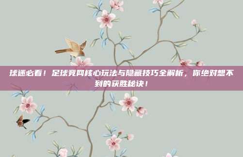 球迷必看！足球竞网核心玩法与隐藏技巧全解析，你绝对想不到的获胜秘诀！
