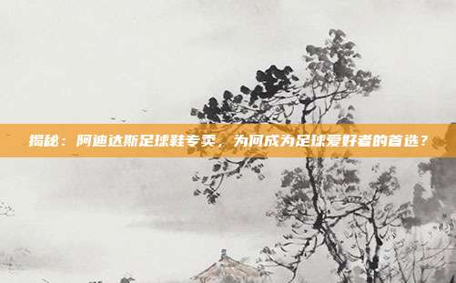 揭秘：阿迪达斯足球鞋专卖，为何成为足球爱好者的首选？