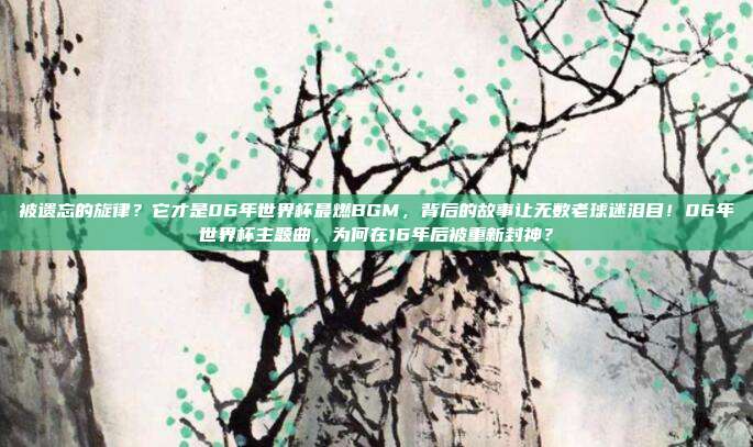 被遗忘的旋律？它才是06年世界杯最燃BGM，背后的故事让无数老球迷泪目！06年世界杯主题曲，为何在16年后被重新封神？