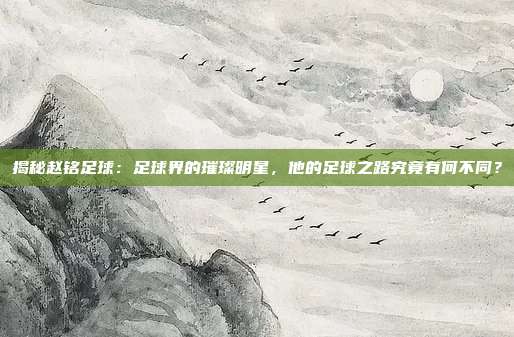 揭秘赵铭足球：足球界的璀璨明星，他的足球之路究竟有何不同？