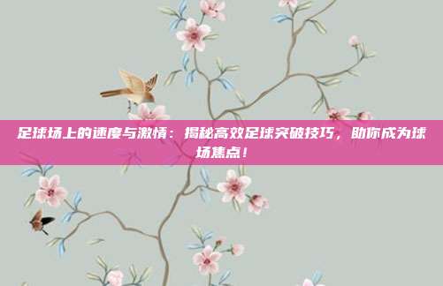 足球场上的速度与激情：揭秘高效足球突破技巧，助你成为球场焦点！