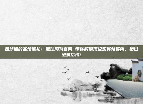 足球迷的圣地巡礼！足球周刊官网 带你解锁顶级观赛新姿势，错过绝对后悔！
