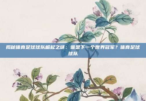 揭秘体育足球球队崛起之谜:谁是下一个世界冠军?体育足球球队