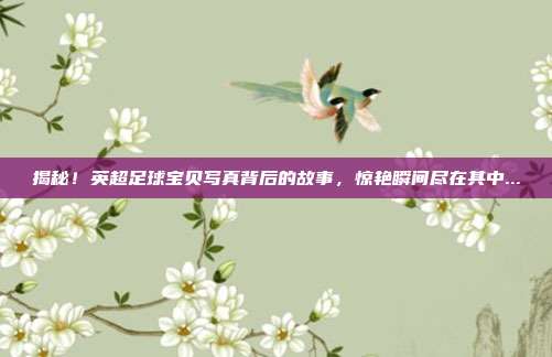 揭秘!英超足球宝贝写真背后的故事,惊艳瞬间尽在其中...