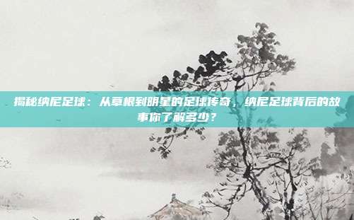 揭秘纳尼足球：从草根到明星的足球传奇，纳尼足球背后的故事你了解多少？