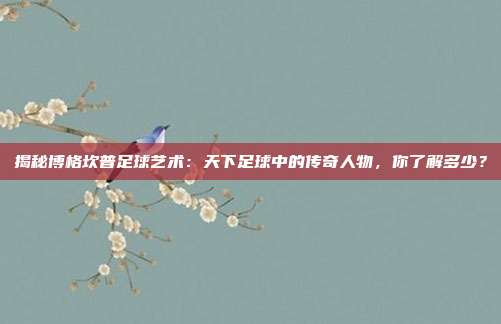 揭秘博格坎普足球艺术：天下足球中的传奇人物，你了解多少？