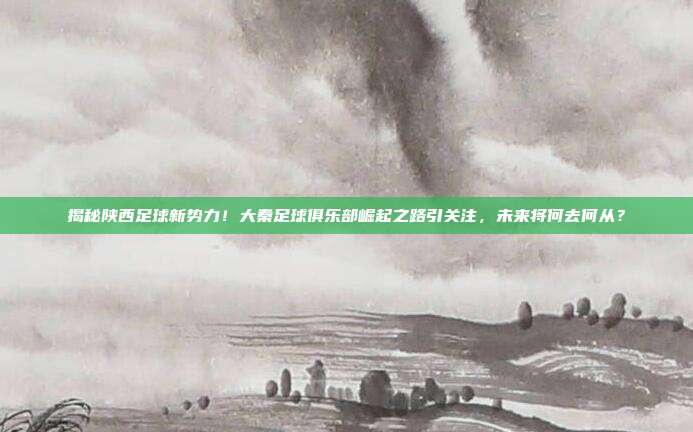 揭秘陕西足球新势力！大秦足球俱乐部崛起之路引关注，未来将何去何从？