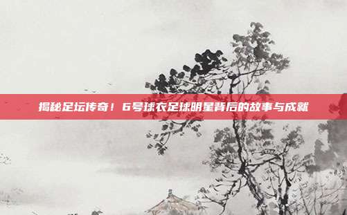 揭秘足坛传奇!6号球衣足球明星背后的故事与成就