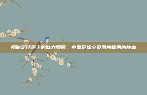 揭秘足球场上的魅力瞬间：中国足球宝贝图片背后的故事
