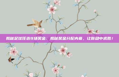 揭秘足球任选9场奖金：揭秘奖金分配内幕，让你稳中求胜！