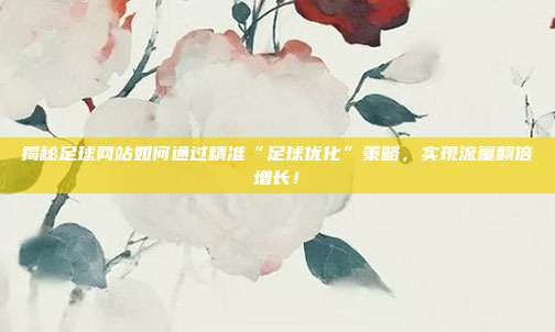 揭秘足球网站如何通过精准“足球优化”策略，实现流量翻倍增长！