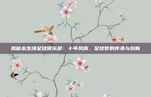 揭秘木生缘足球俱乐部：十年风雨，足球梦的传承与创新