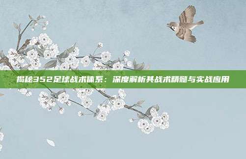 揭秘352足球战术体系：深度解析其战术精髓与实战应用