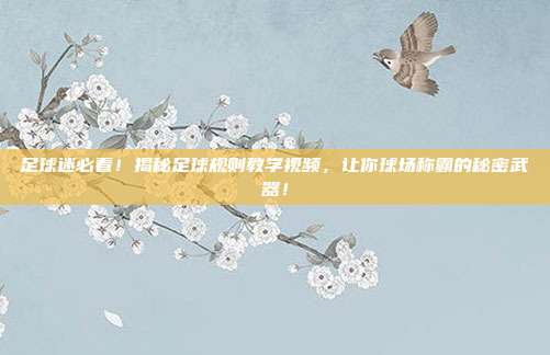 足球迷必看!揭秘足球规则教学视频,让你球场称霸的秘密武器!