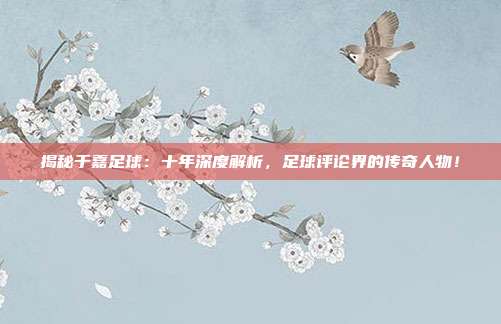 揭秘于嘉足球：十年深度解析，足球评论界的传奇人物！