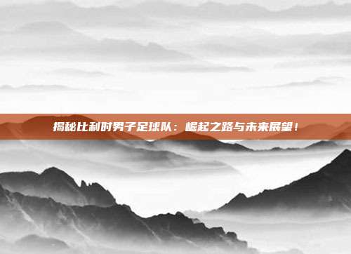 揭秘比利时男子足球队：崛起之路与未来展望！