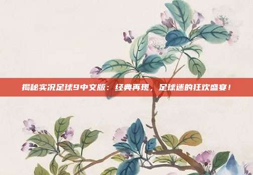 揭秘实况足球9中文版：经典再现，足球迷的狂欢盛宴！