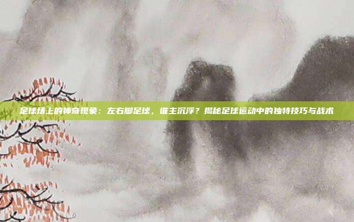 足球场上的神奇现象：左右脚足球，谁主沉浮？揭秘足球运动中的独特技巧与战术